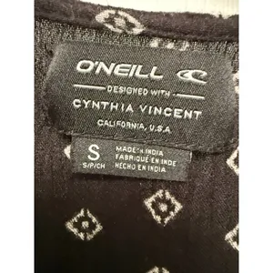 O'Neill Cynthia Vincent Camara Caftan Embroidered Boho Festival Maxi Dress S thumbnail 3