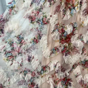 Floral Strapless Maxi Gown sheer lines lightweight thumbnail 11