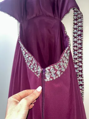 Strapless Beaded Prom Dress thumbnail 4