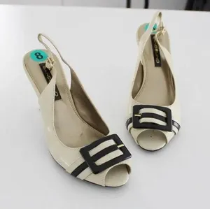 Bandolino DBPeaceTJ Buckle Peep Toe Slingback Heels thumbnail 1