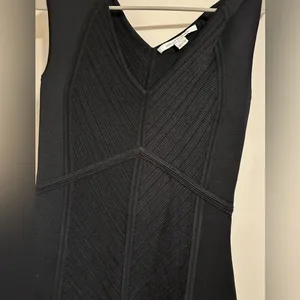 Diane Von Furstenberg Black bodycon sleeveless dress bandage thumbnail 5