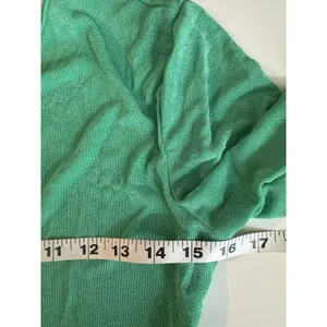 Dramatic Cowl-Neck Draped Back Maxi Dress Medium Green Long Sleeve Formal Sexy thumbnail 10