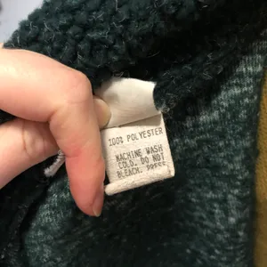 World Famous Sherpa green teddy zip up jacket thumbnail 7