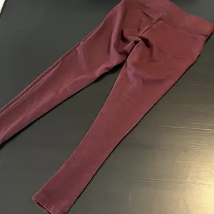 Loft‎ Womens Burgundy High Waisted Knit Leggings Maroon Size S thumbnail 3