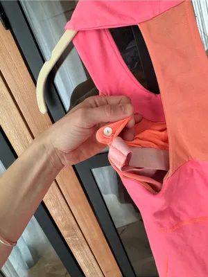 Lululemon Scoop Neck Tank top Luon Neon Flare mesh sports bra racerback thumbnail 4