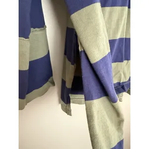 Free People We The Free Peyton Rugby Tee Blue/Green Stripe Women's Size Small‎ thumbnail 9