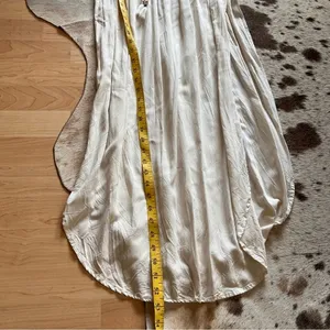 L*SPACE Cream Kenzie Dress Cover up Open‎ Sides Midi Size Large thumbnail 10
