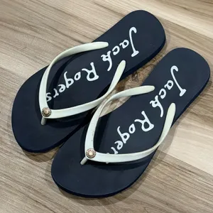 Jack Rogers Blue and White Flip Flops Women’s 7.5 thumbnail 1