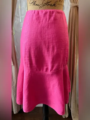 LAUREN RALPH LAUREN Linen Flare Skirt Size 8 thumbnail 5