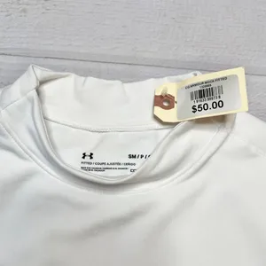 Under Armour - Men’s White Fitted Thermal Top - Size Small thumbnail 5