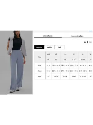 New Athleta 8 Brookly Mid Rise Wide Leg Pant Storm Grey Size 8 Regular thumbnail 7