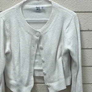 Princess Polly White Cardigan Sweater size XS/S thumbnail 7