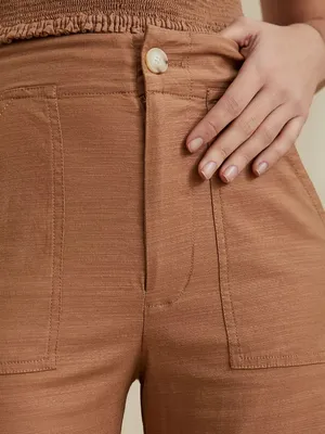 Anthropologie Maeve Colette Wide-Leg Cropped Pants thumbnail 3