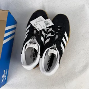 Adidas Gazelle Bold W‎ Platform Sneakers Black White IE0876 Womens US 9.5 UK 8 thumbnail 9