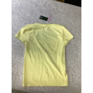 Wild Fable Womens Seamless Lace Trim Square Neck. Short Sleeve Top‎ Yellow Large thumbnail 4
