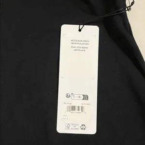 NWT Alo Yoga Accolade Crew Neck Pullover Black Size M Oversized thumbnail 9