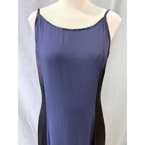Jessica McClintock Gunne Sax Purple Navy Panel‎ Maxi 13/14 thumbnail 2