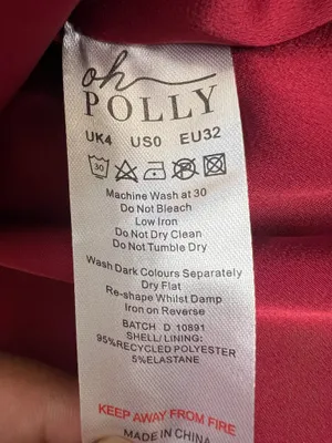NWT Oh Polly Juliet Bandeau Ruffled Tiered Corset Mini Dress Berry Red Size 0 thumbnail 7