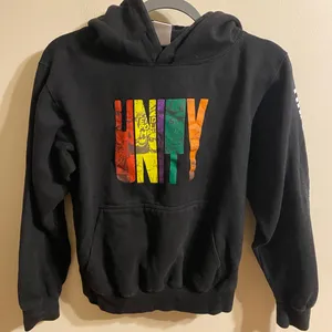 Women's Cross Colours Black‎ Unity Through Diversity Hoodie Size XS thumbnail 1