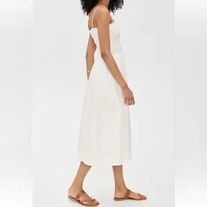 NEW NWT Reformation Kerrie dress in white thumbnail 4