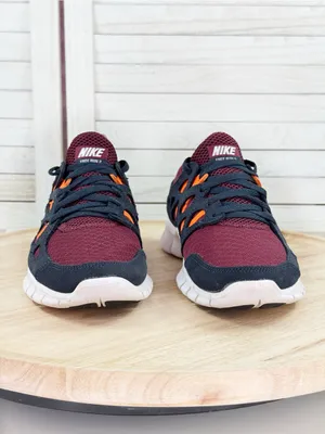 Nike Women’s Free‎ Run 2 Lace Up Running Shoes Burgundy Blue Size 8.5 DM8195-600 thumbnail 2