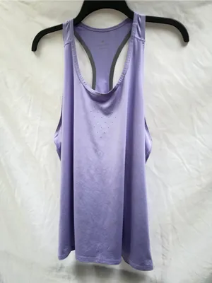 Athleta Exhilaration Racerback Tank Top Lavender Size Large, NWOT thumbnail 3