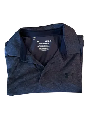 Under Armour Navy Playoff Polo Shirt Men's LG Loose Fit thumbnail 3