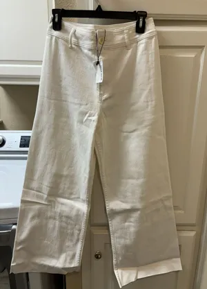 Grey Bandit MIOU MUSE White Wide Leg Denim Pants thumbnail 3