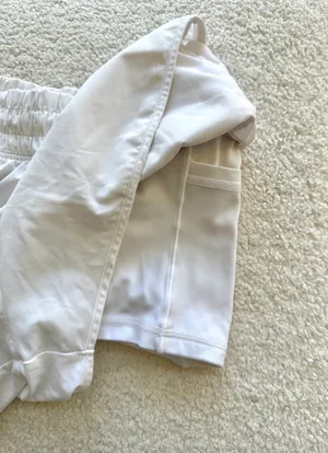Aerie White Athletic Shorts thumbnail 2