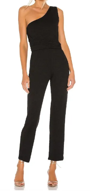 Lovers and Friends Sophie Jumpsuit‎ Size XS Single Strap Look Black thumbnail 1