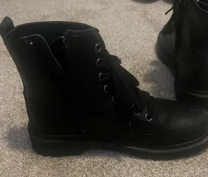 Steve Madden Black Combat Moto Boots thumbnail 4