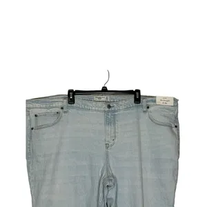 Abercrombie & Fitch Women‎ Jeans The Straight Leg High-Rise Stretch Denim 37/24R thumbnail 5