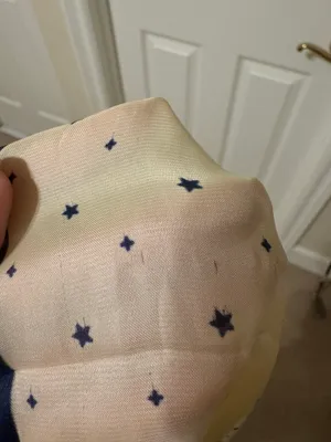 Showpo Off White Blue Star Scarf thumbnail 4