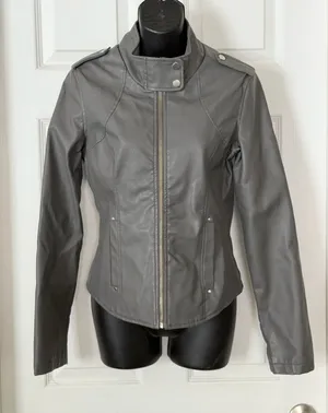 Therapy gray moto jacket Size M thumbnail 1