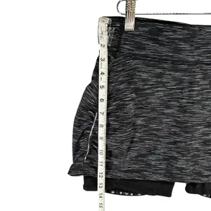 Athleta Contender 2 in 1‎ Skort Womens S Black Space Dye Running Trail Athletic thumbnail 8