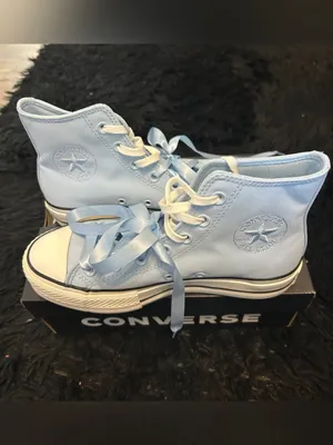 CONVERSE Ctas Lift Hi top blue lace up shoes sneakers women’s 9 new in box thumbnail 8
