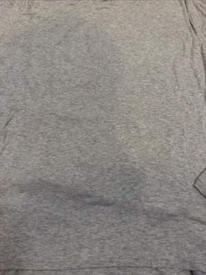 Athleta Light Heather Gray Long Sleeve Ribbed Top Size Large - C30-133 thumbnail 3
