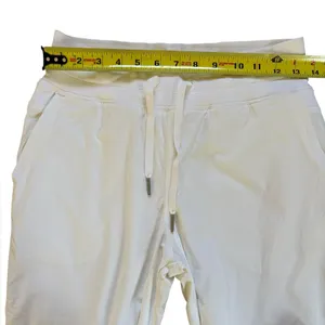 Lululemon Dance Studio Crop Pants Womens Size 4 White Pull On thumbnail 11