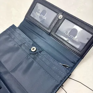 Nautica Wallet Identity Protection Navy Blue Faux‎ Leather Card Slots thumbnail 3