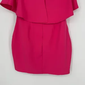Aritzia Superdown Off The Shoulder Mini Dress Size Small Pink Barbiecore Party thumbnail 9