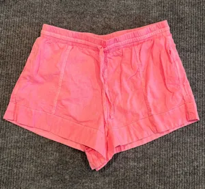 Universal Threads Pink Drawstring Linen-Blend Shorts‎ Womens Small S thumbnail 1