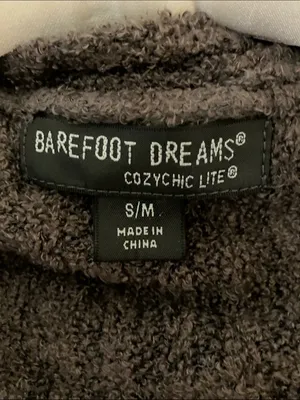 Barefoot Dreams CozyChic Light Brown Cardigan Small/Medium thumbnail 3