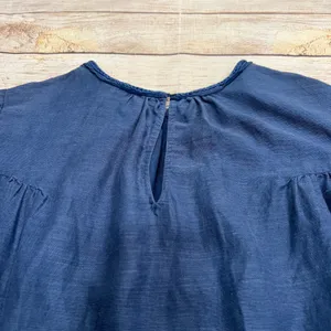 Aritzia Wilfred Le‎ Fou Blue Linen Blend Tunic Dress Size S Short Sleeve Casual thumbnail 9