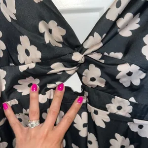 VICI NWOT Too Cute Satin Twist Front Maxi thumbnail 3