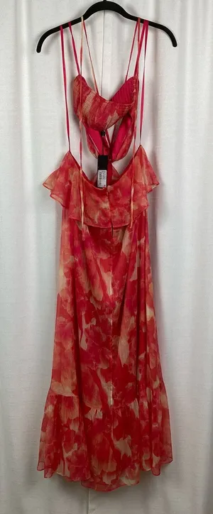 Gianni Bini Cherry Myra Halter Cutout Maxi Dress Sz.10 NWT thumbnail 1
