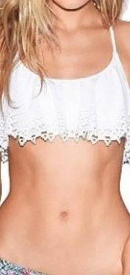 Victoria's Secret White Bikini Top thumbnail 1