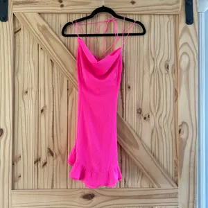 NWOT Revolve Shania Mini Dress in Hot Pink thumbnail 3