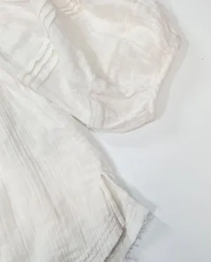 Free People Secret Falls Smocked Top in Ivory thumbnail 7