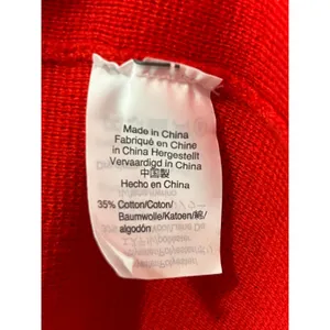 J.Crew Sophie Open Front Sweater Blazer Red Coatigan Quiet Luxury Medium thumbnail 6