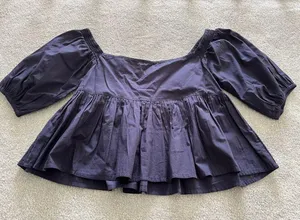 Free People Night Sky off the shoulder peasant top size xs thumbnail 3